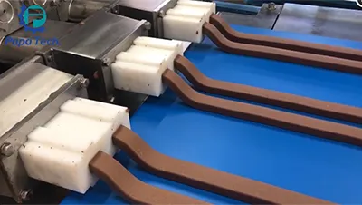 Línea de producción de barras de chocolate totalmente automatizada para un cliente ucraniano